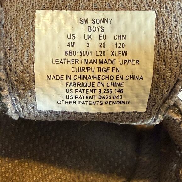 Stride Rite SM Sonny Boys Navy Blue Leather Fisherman Sandals Toddler Size 4M - Picture 3 of 9